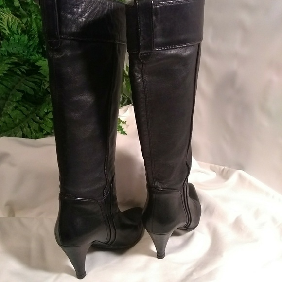Fornarina Black Knee High Boots sz 5 - Picture 3 of 8